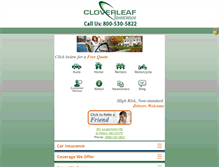 Tablet Screenshot of cloverleafins.com